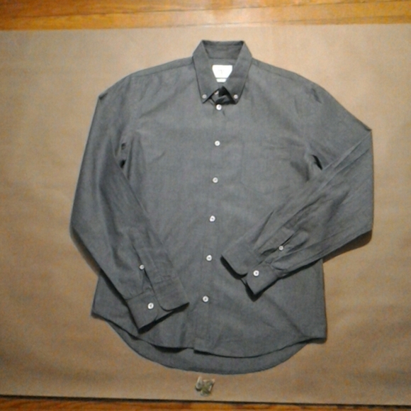 Billy Reid Tuscumbia Slim Fit Shirt Grey Size M - Picture 3 of 10